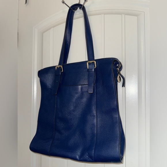 Banana Republic Handbags - Banana Republic Royal Blue Leather COLETTE TOTE